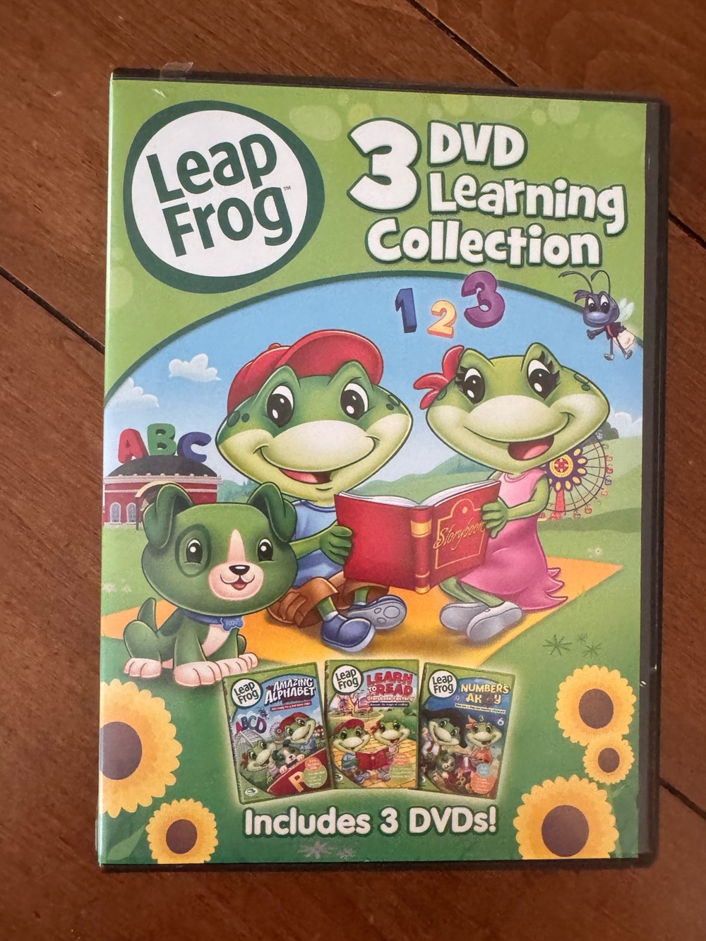LeapFrog 3 DVD Learning Collection Complete Alphabet Read Numbers Ahoy Box